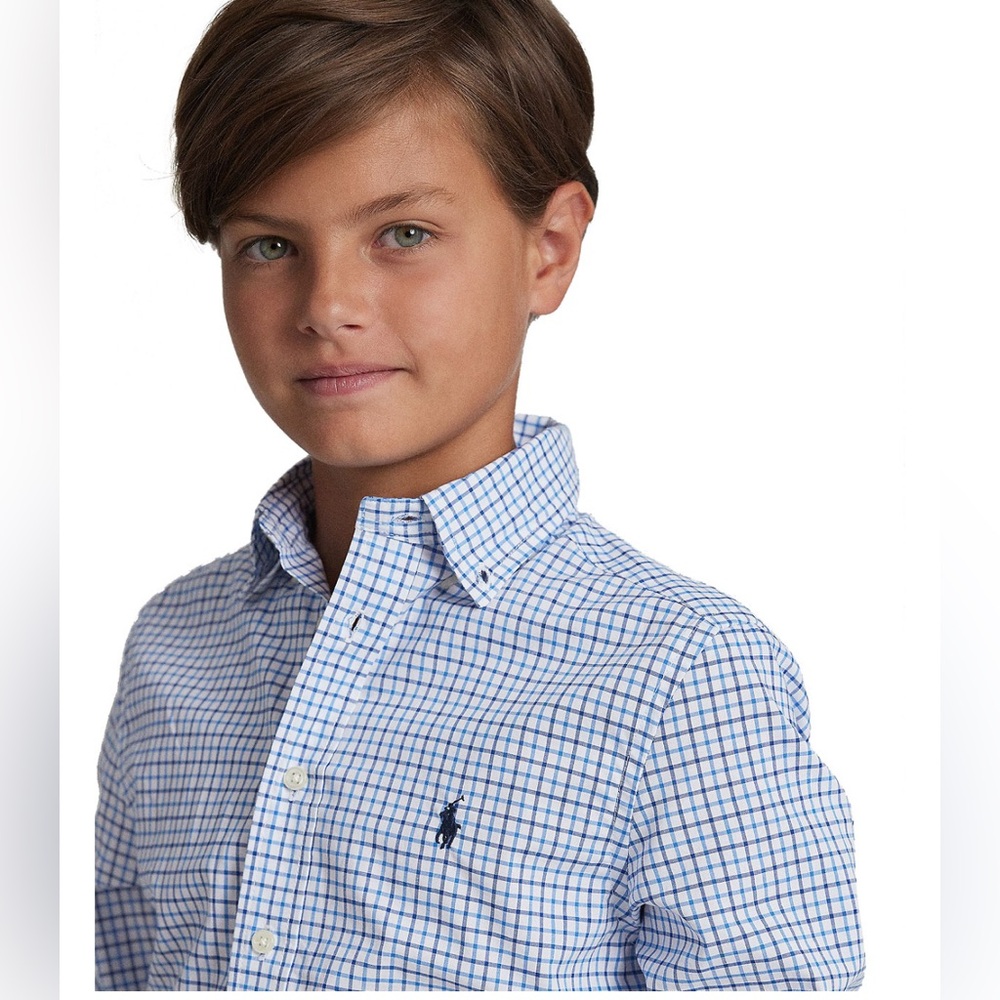Polo Ralph Lauren Plaid Cotton Poplin Shirt- Size 7 & Size 8 - Picture 2 of 15